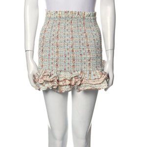 NWOT Petersyn Barrett Smocked Mini Skirt